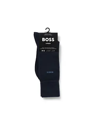 BOSS | Chaussettes lot de 2 noir | dunkelblau